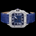 Royal Blue Dial VVS Moissanite Luxury Automatic Watch