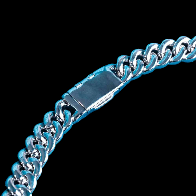 10MM Fully Iced Cuban Link VVS1 D Color Moissanite Chain 925 Sterling Silver