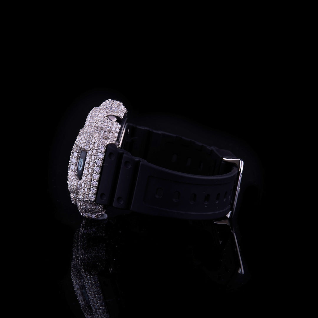 Black Crown G-Shock VVS Moissanite Luxury Digital Watch