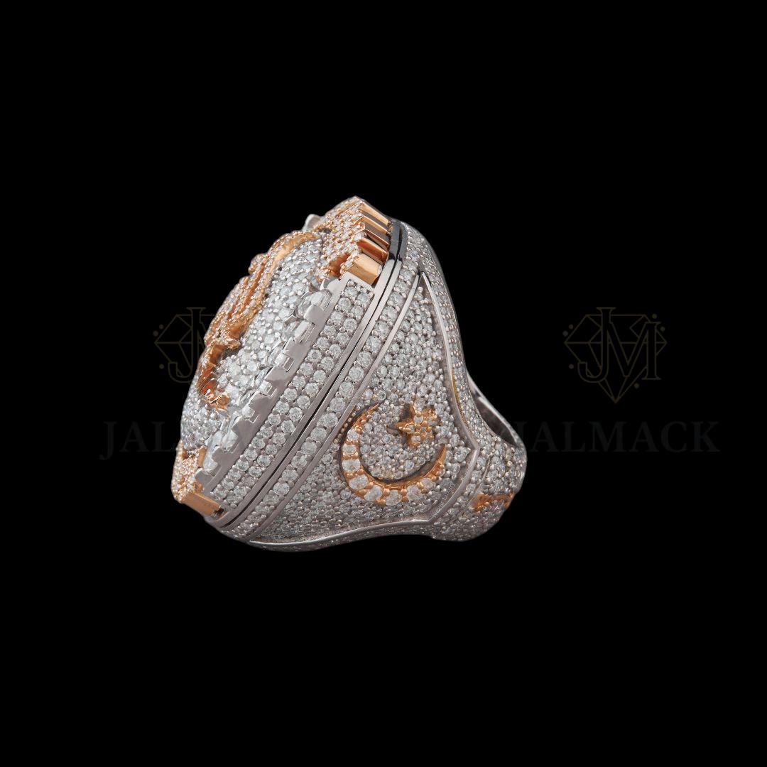 Custom Yacht Legend Moissanite Championship Ring Fully Iced Out