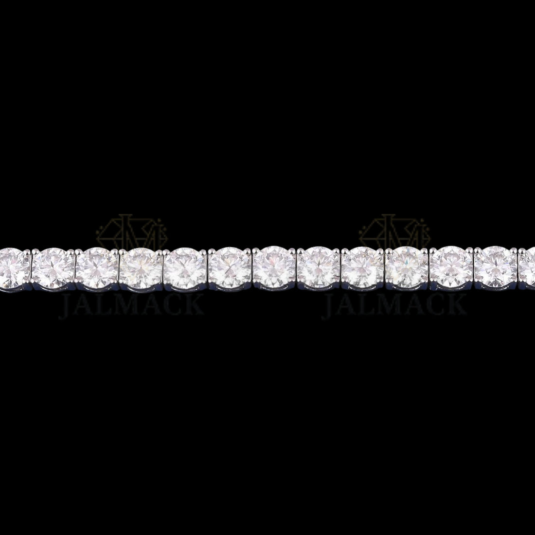 Round Cut Moissanite Tennis Bracelet VVS1 D Color 925 Silver