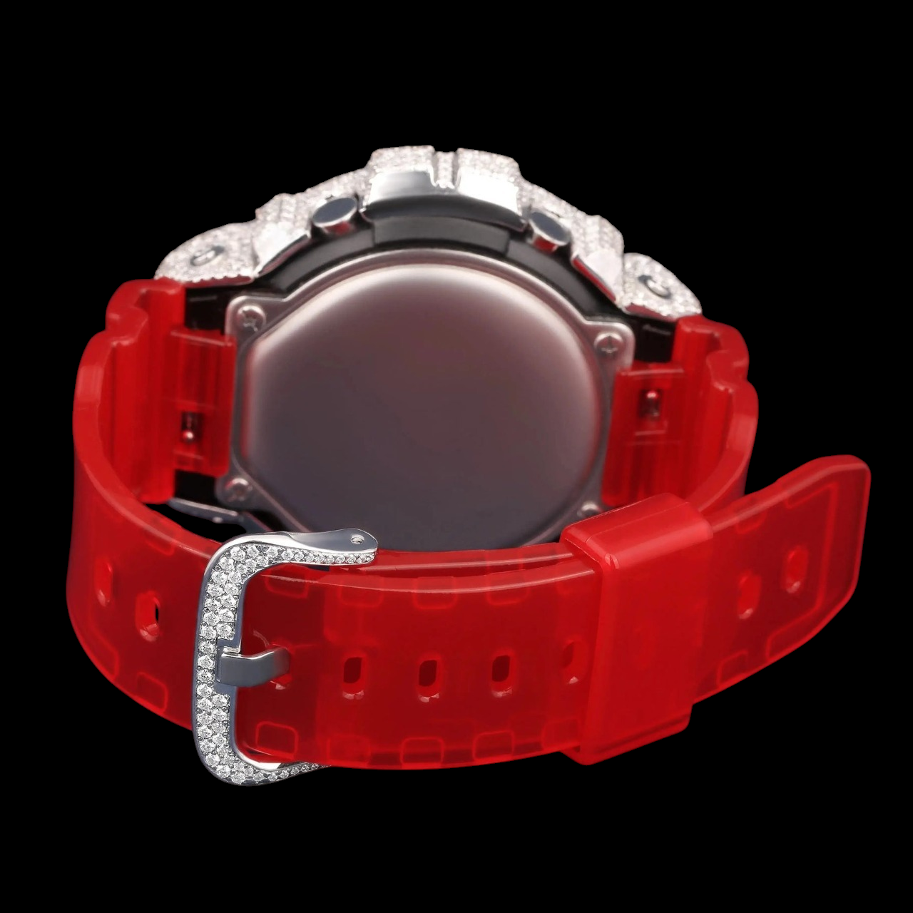 Red Ice Edition G-Shock Digital VVS Moissanite Luxury Watch