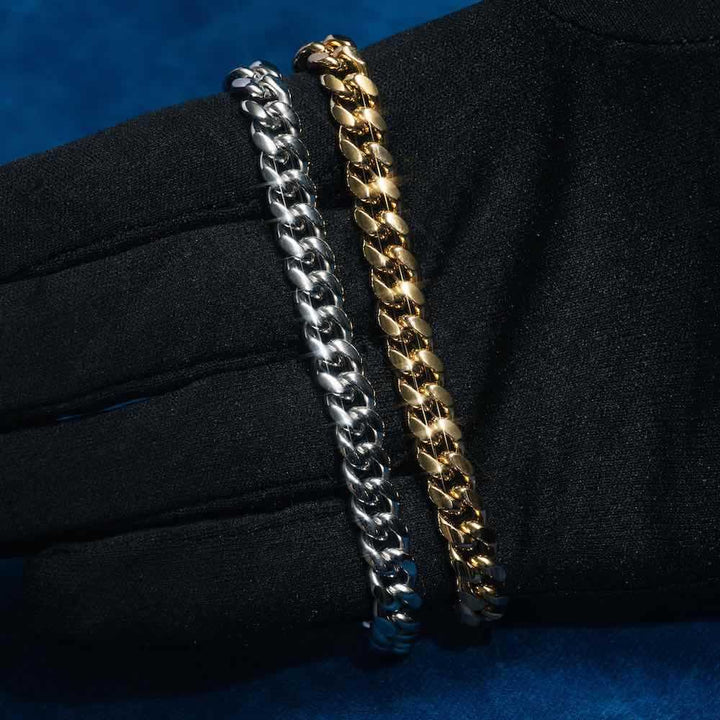 8MM Moissanite Cuban Link Chain or Men's Fashion Jewelry