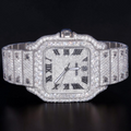 Luxury Square Roman Moissanite Watch