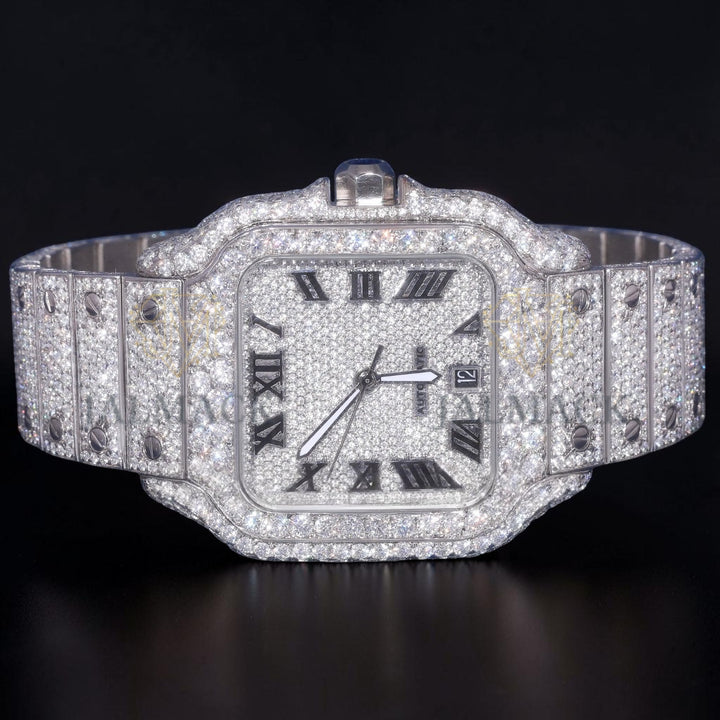 Luxury Square Roman Moissanite Watch