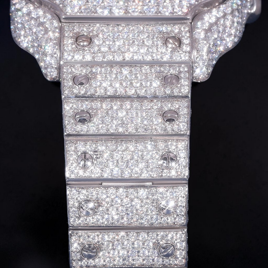 Luxury Square Roman Moissanite Watch
