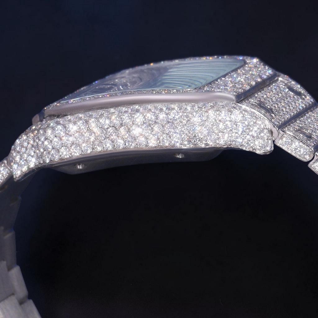 Luxury Square Roman Moissanite Watch