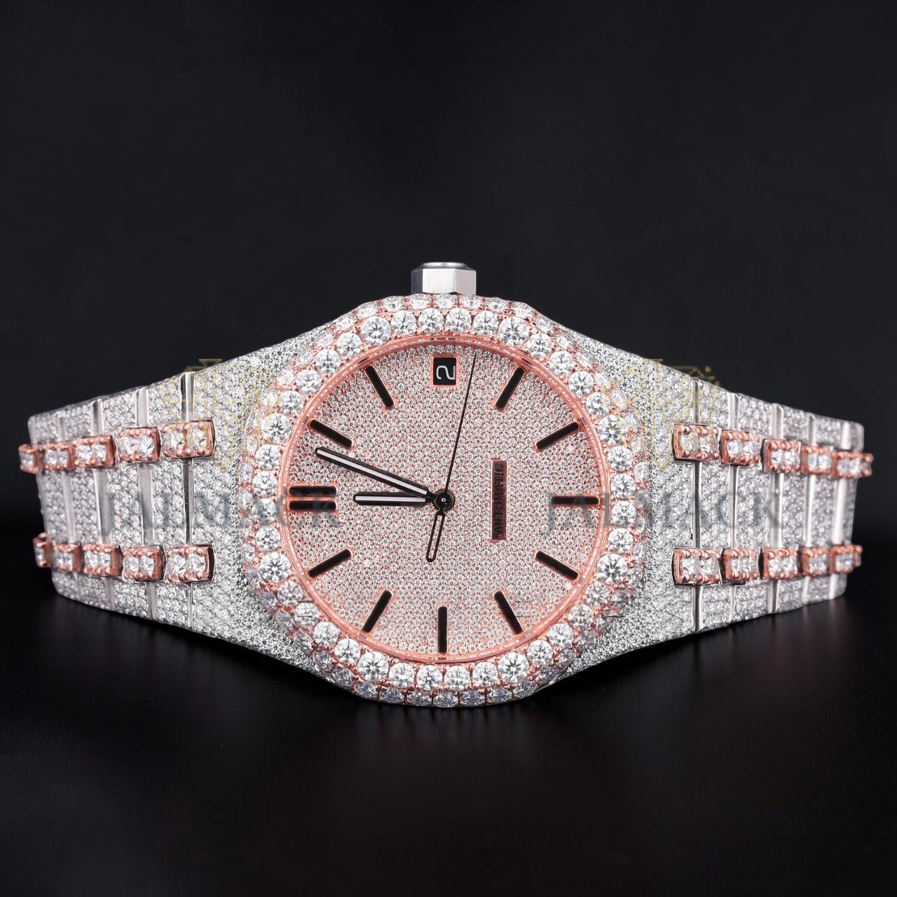Luxury Rose Gold Moissanite Watch