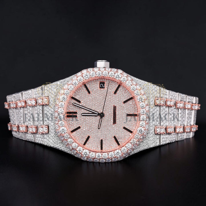 Luxury Rose Gold Moissanite Watch