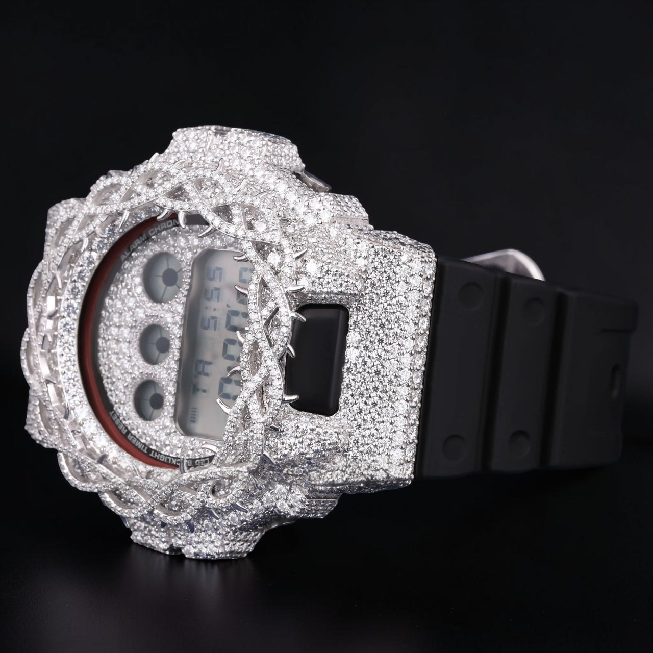 Luxury Iced Digital G-Shock VVS1 D Color Moissanite Watch