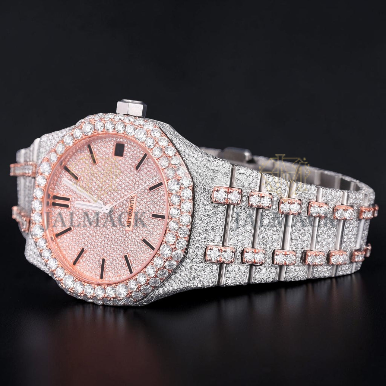 Luxury Rose Gold Moissanite Watch