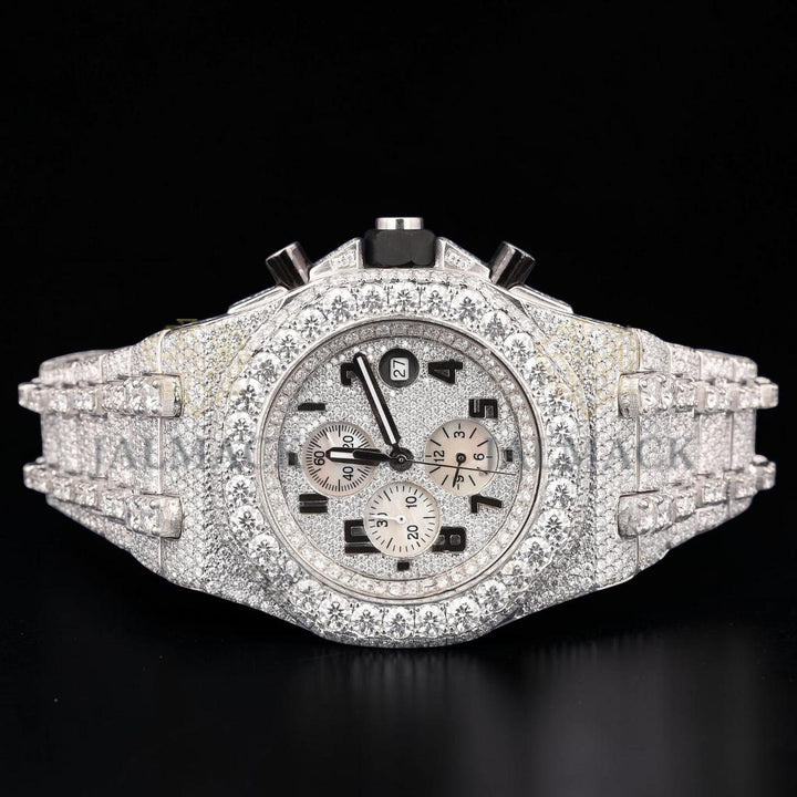 VVS1 D Color Moissanite Diamond Chronograph Automatic Watch