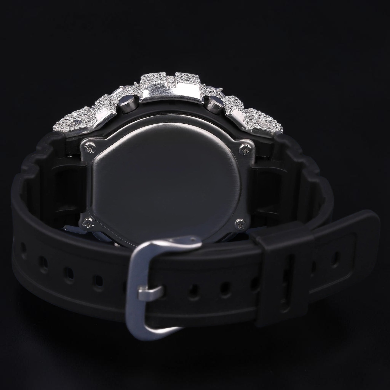 Luxury Iced Digital G-Shock VVS1 D Color Moissanite Watch