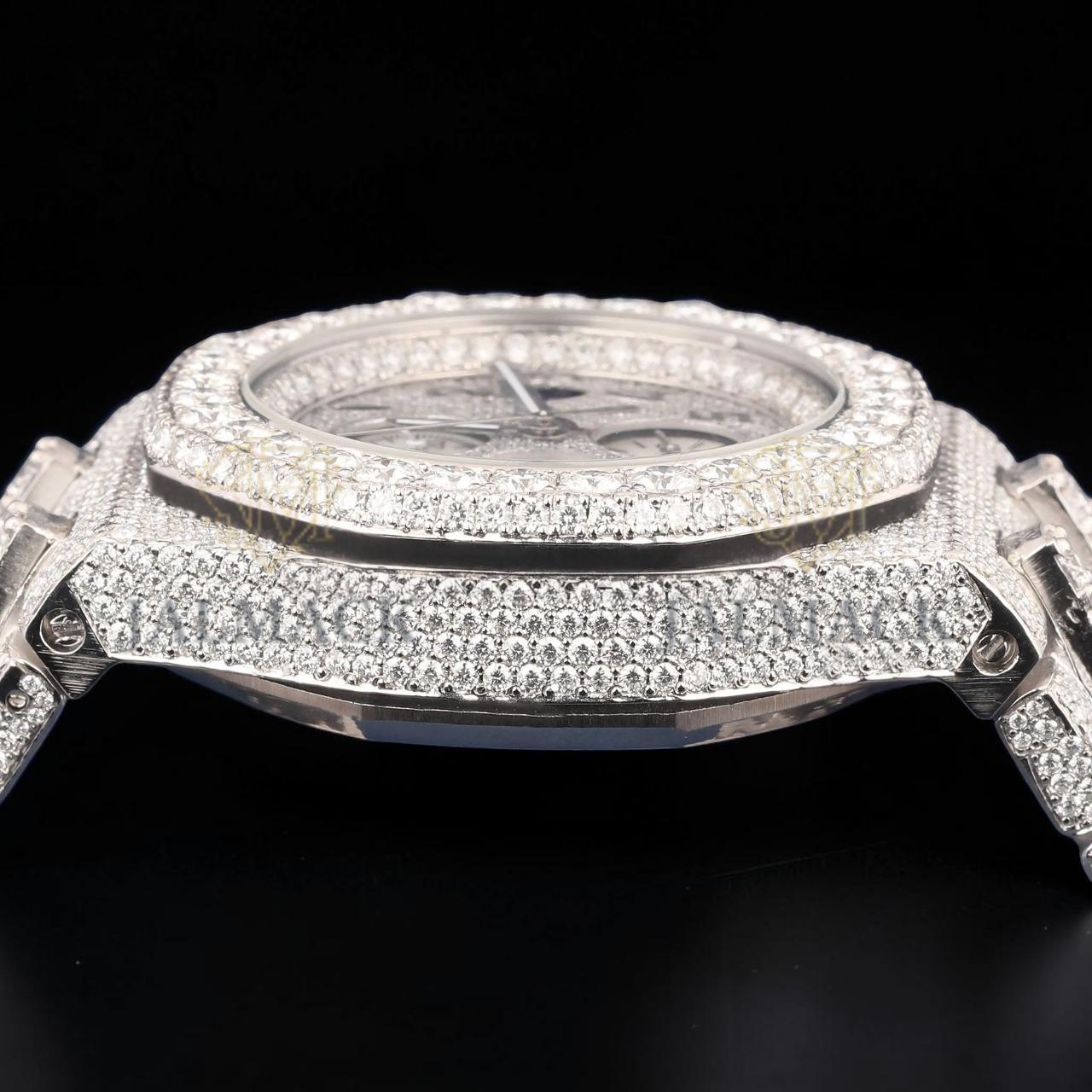 VVS1 D Color Moissanite Diamond Chronograph Automatic Watch