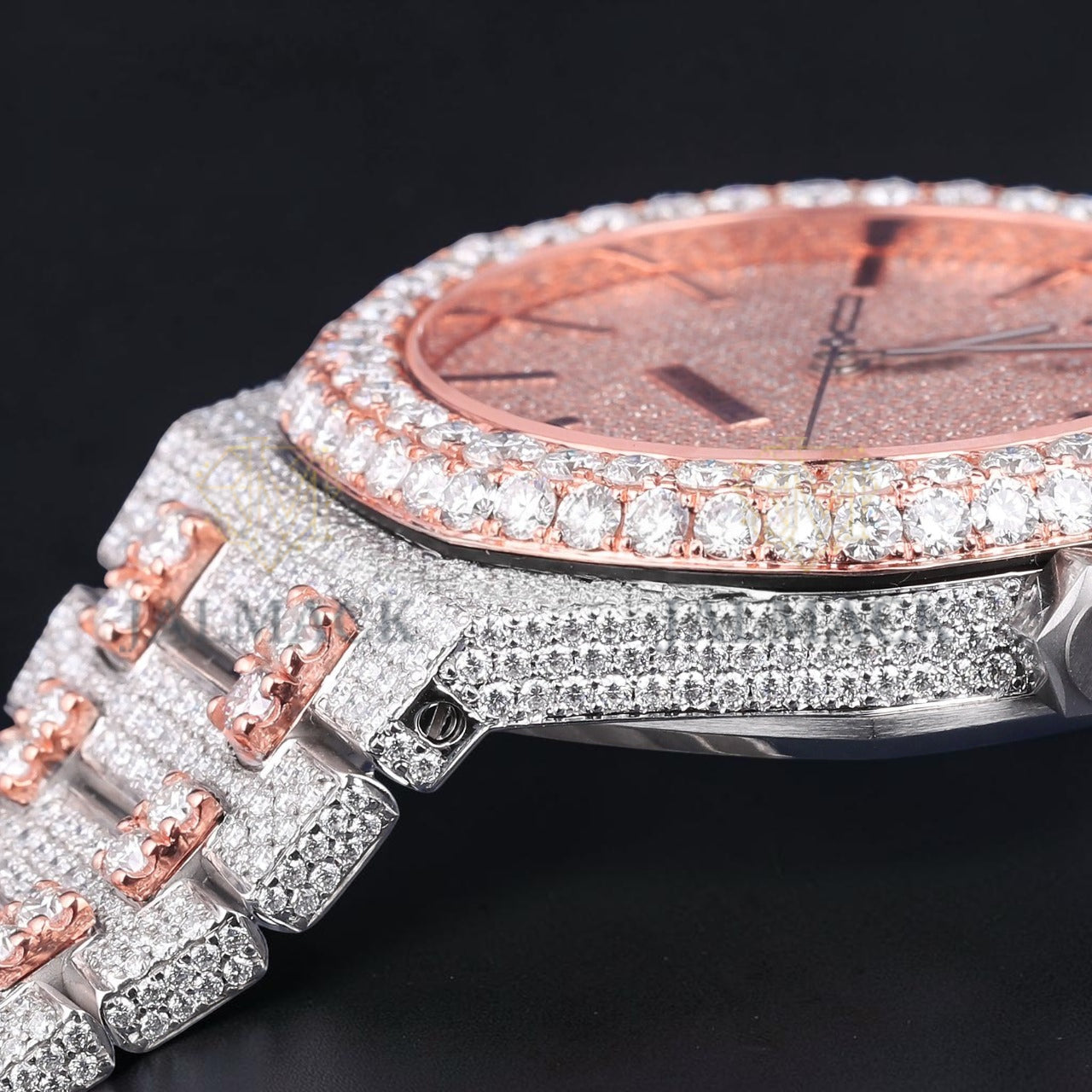 Luxury Rose Gold Moissanite Watch