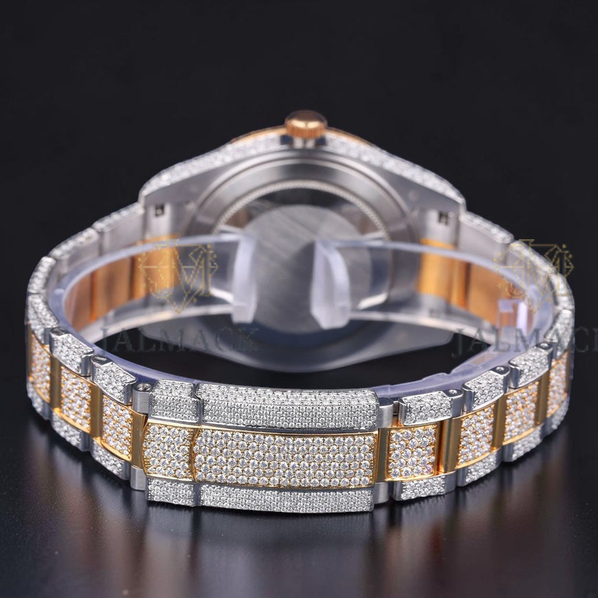 Gold Arabic Letter Moissanite Diamond Marker Automatic Watch