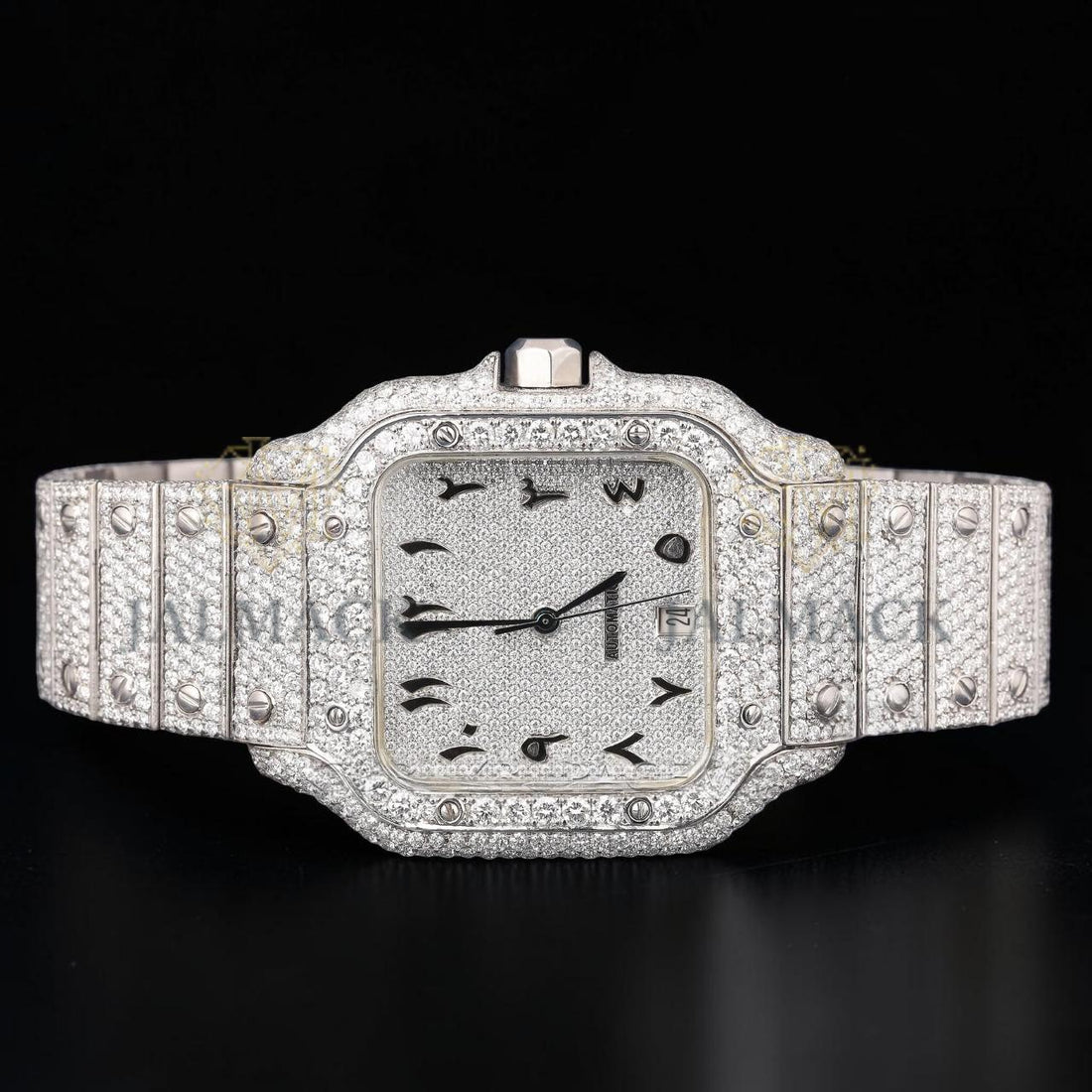 VVS1 D Color Moissanite Square Diamond Automatic Watch