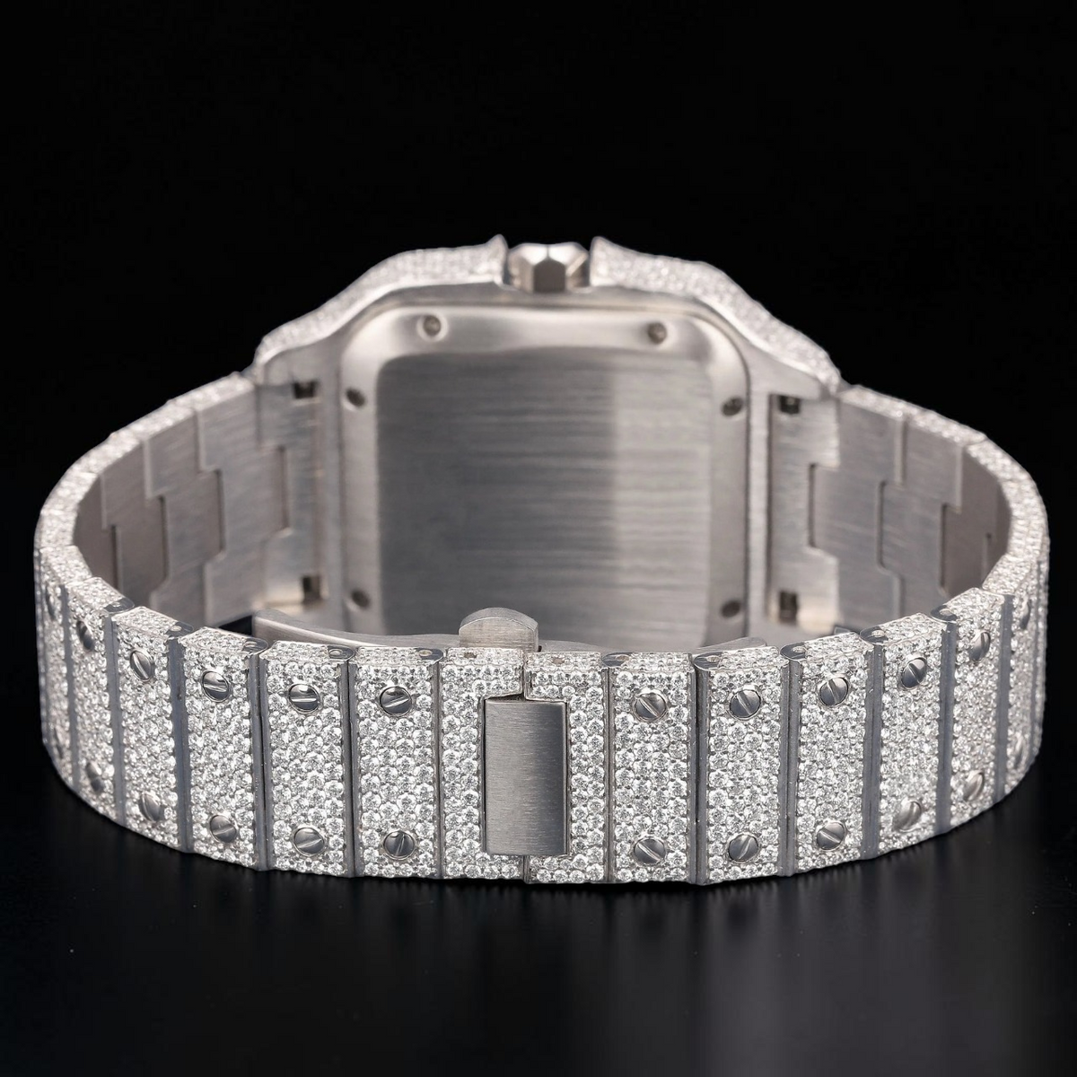VVS1 D Color Moissanite Square Diamond Automatic Watch
