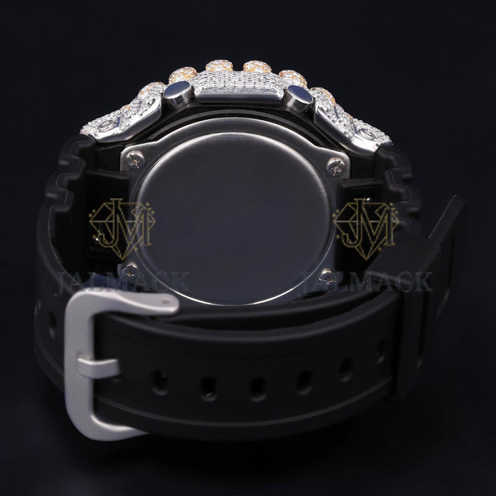 Luxury Two Tone Spike Moissanite Watch