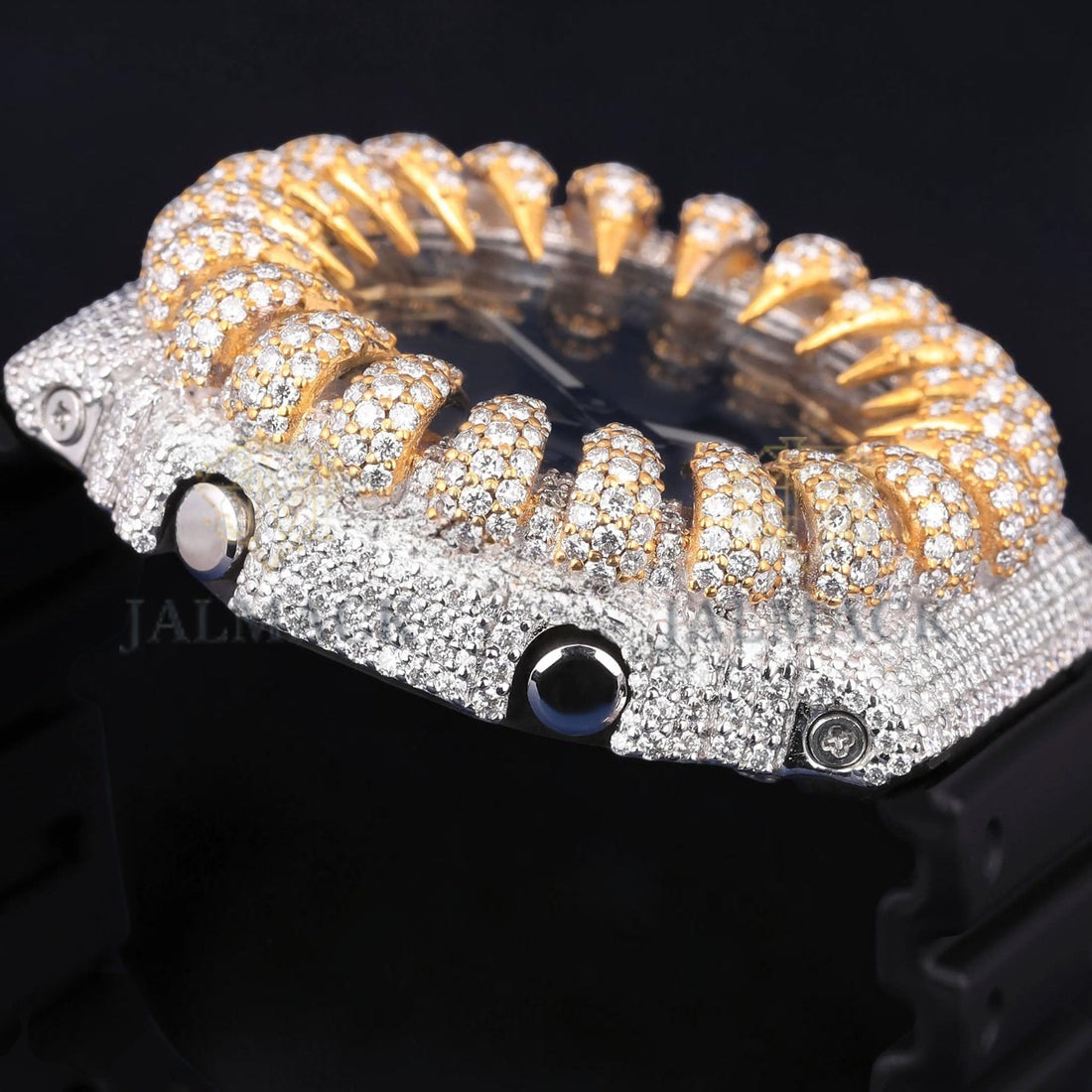 Luxury Two Tone Spike Moissanite Watch