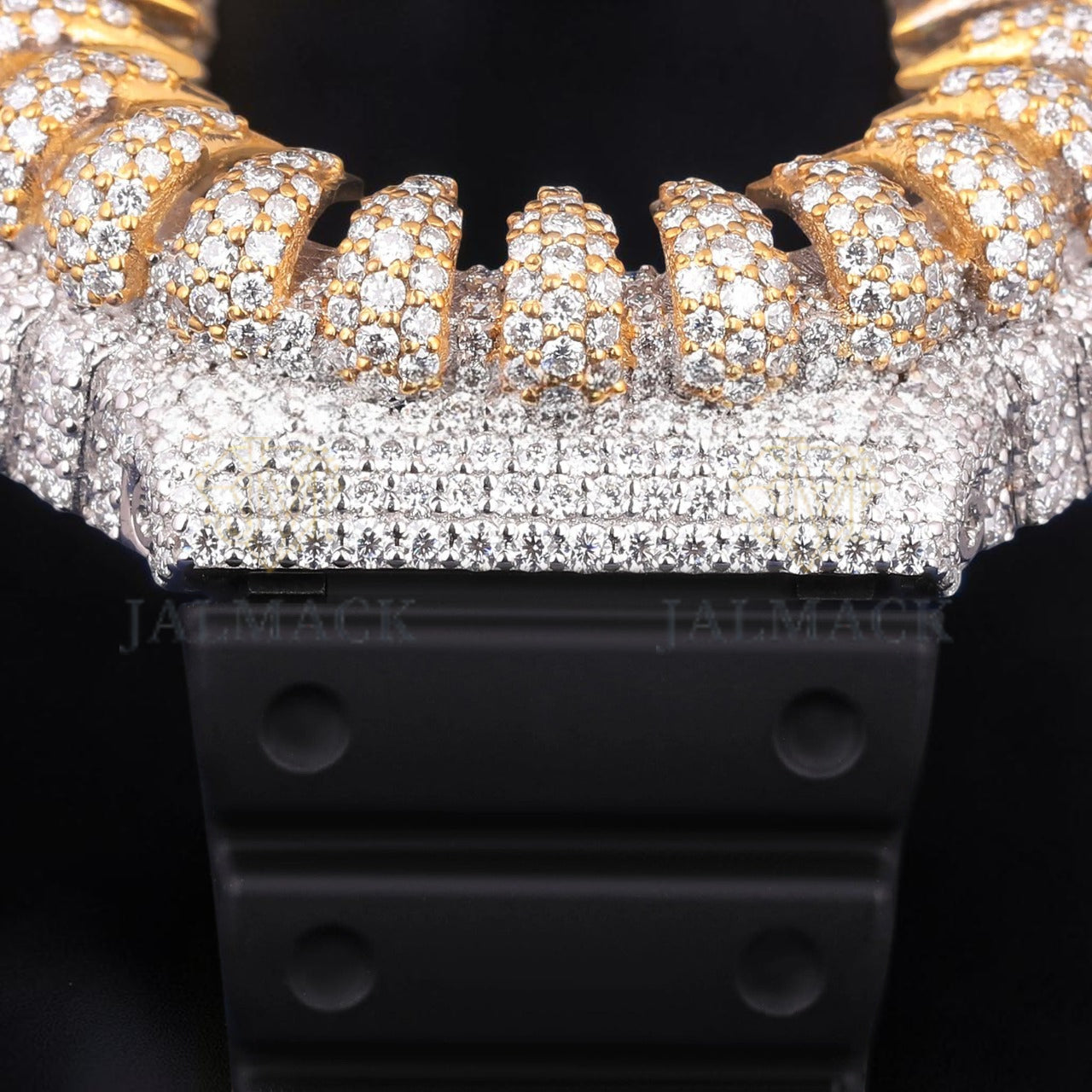 Luxury Two Tone Spike Moissanite Watch