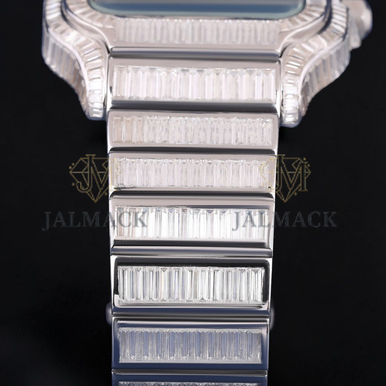 Luxury Skeleton Baguette Moissanite Automatic Watch