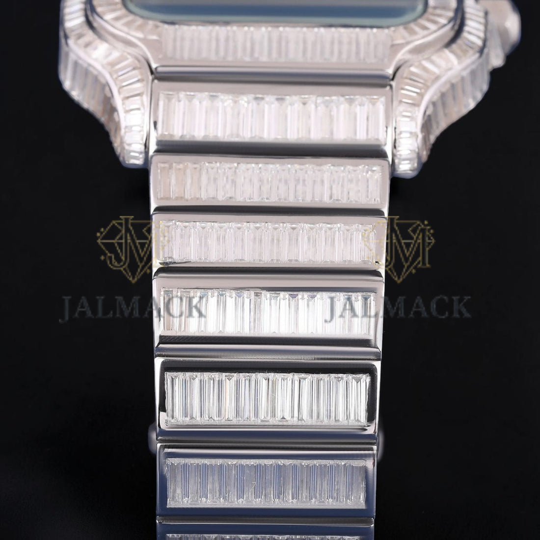 Luxury Skeleton Baguette Moissanite Automatic Watch