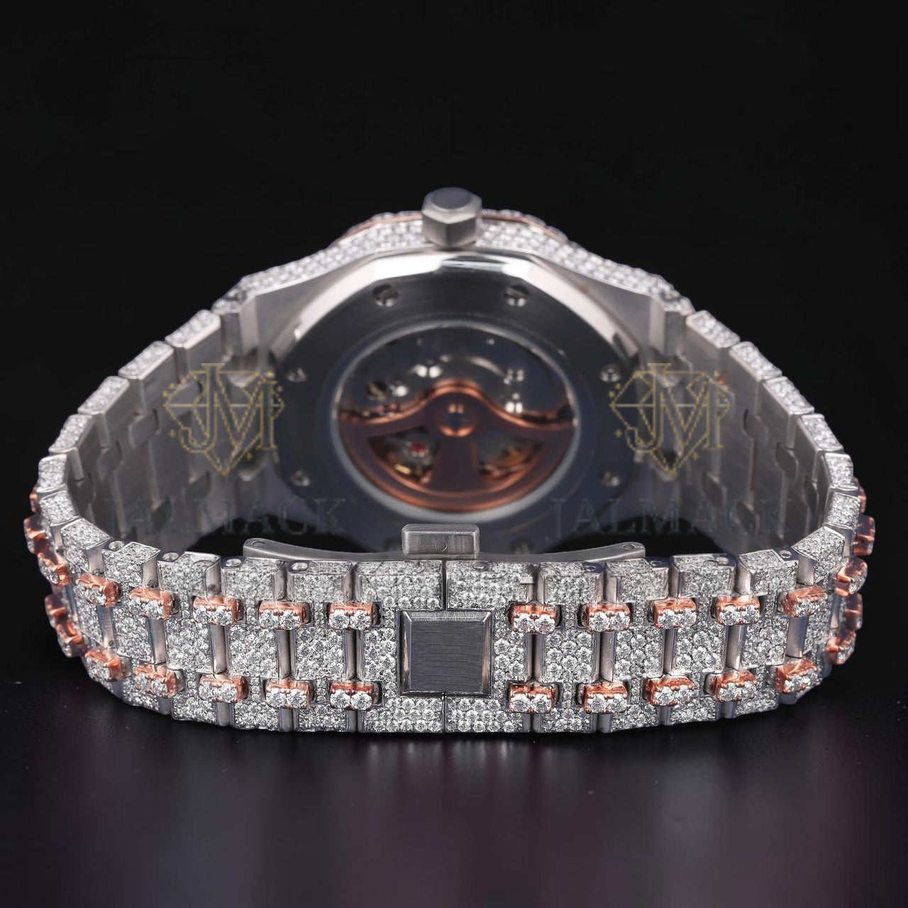 Luxury Rose Gold Arabic Moissanite Watch