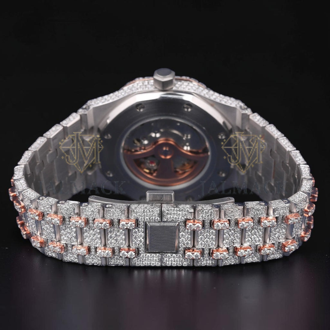 Luxury Rose Gold Arabic Moissanite Watch