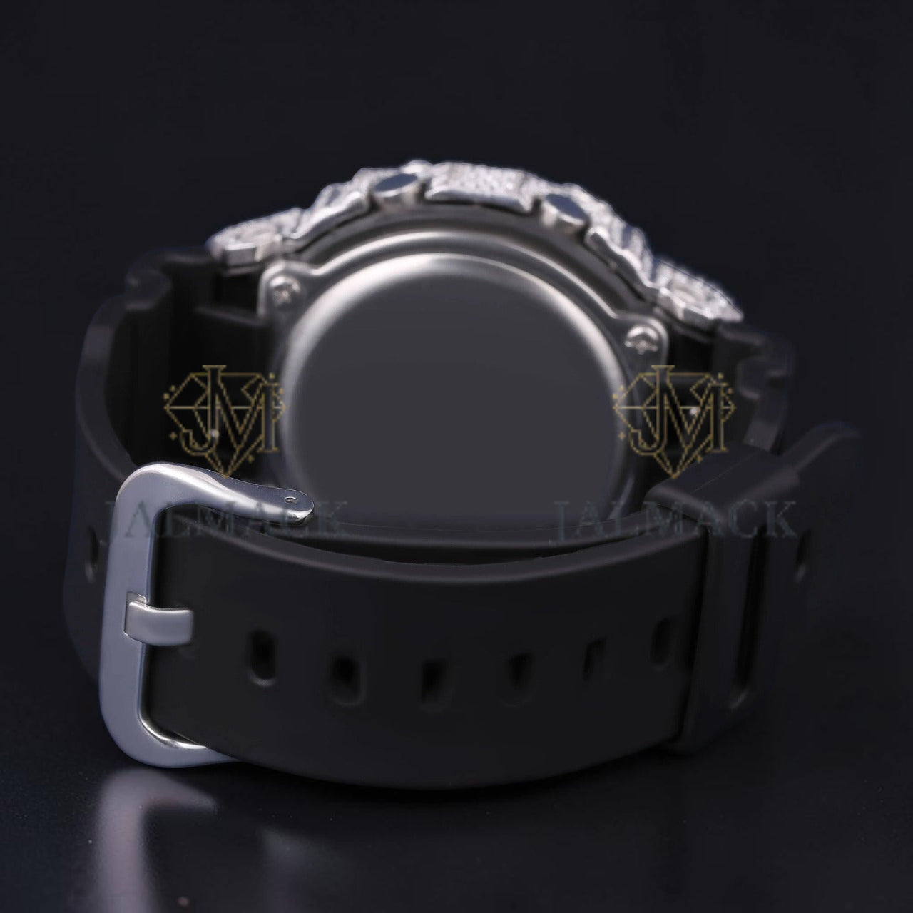 White Diamond Digital Moissanite Luxury Watch