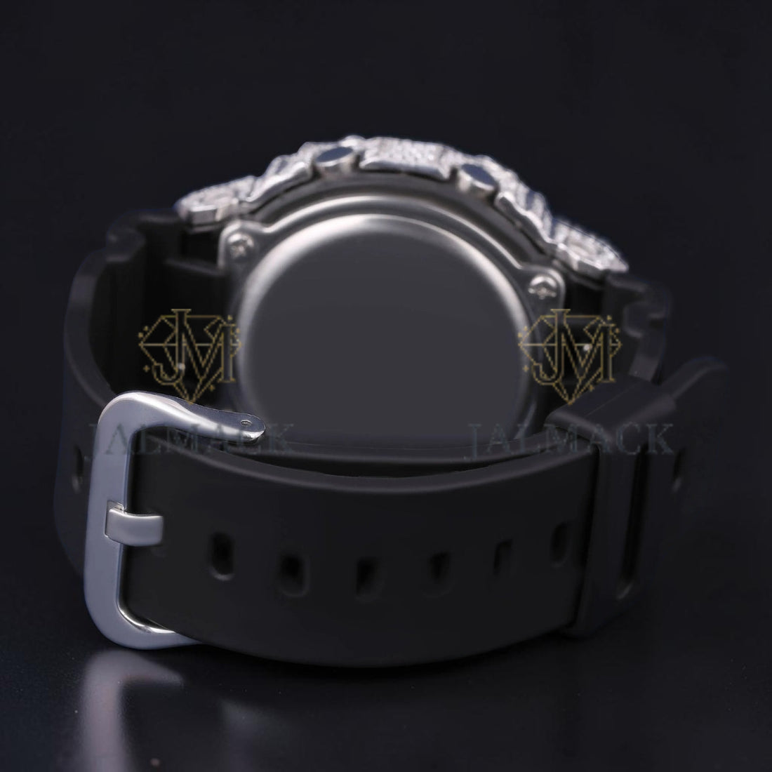 White Diamond Digital Moissanite Luxury Watch