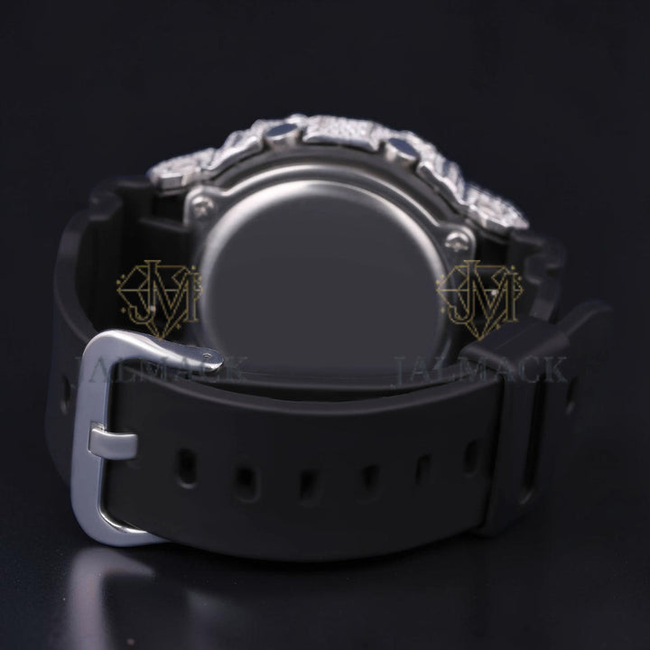 White Diamond Digital Moissanite Luxury Watch
