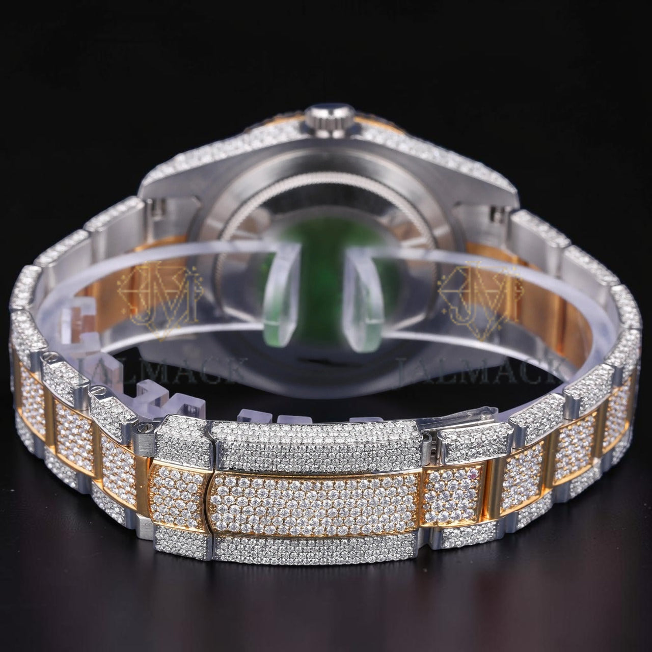 Luxury Gold Roman Moissanite Watch