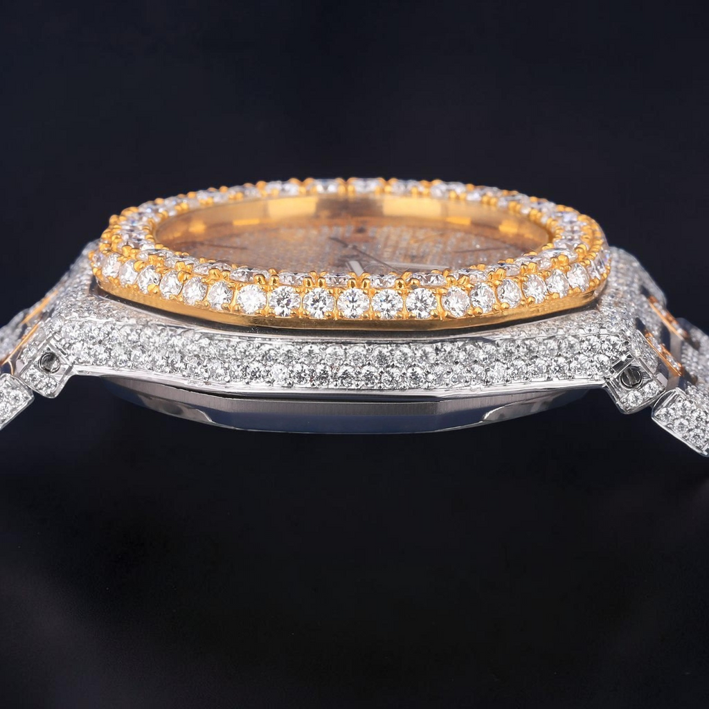 41mm Luxury moissanite iced out Automatic Watch
