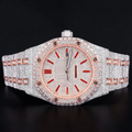 Luxury Rose Gold Moissanite Automatic Watch VVS1