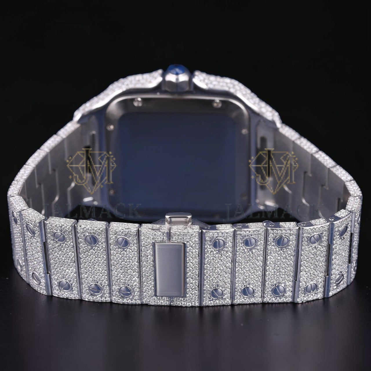 Luxury Square Rose Gold Moissanite Automatic Watch