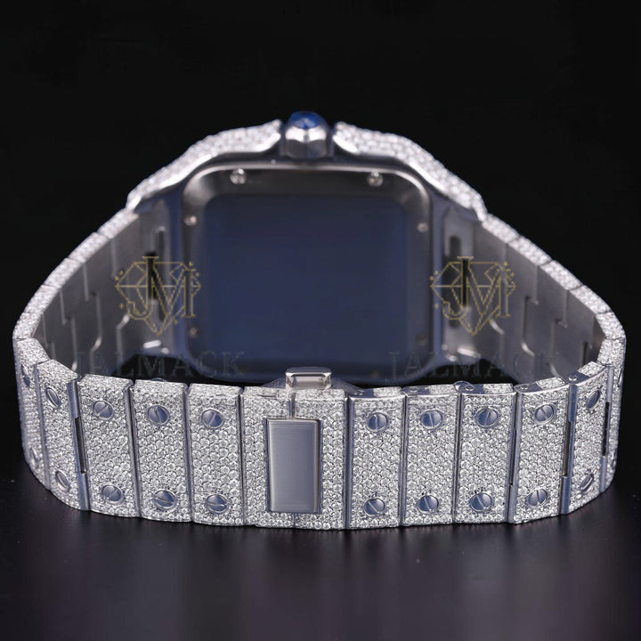 Luxury Square Rose Gold Moissanite Automatic Watch