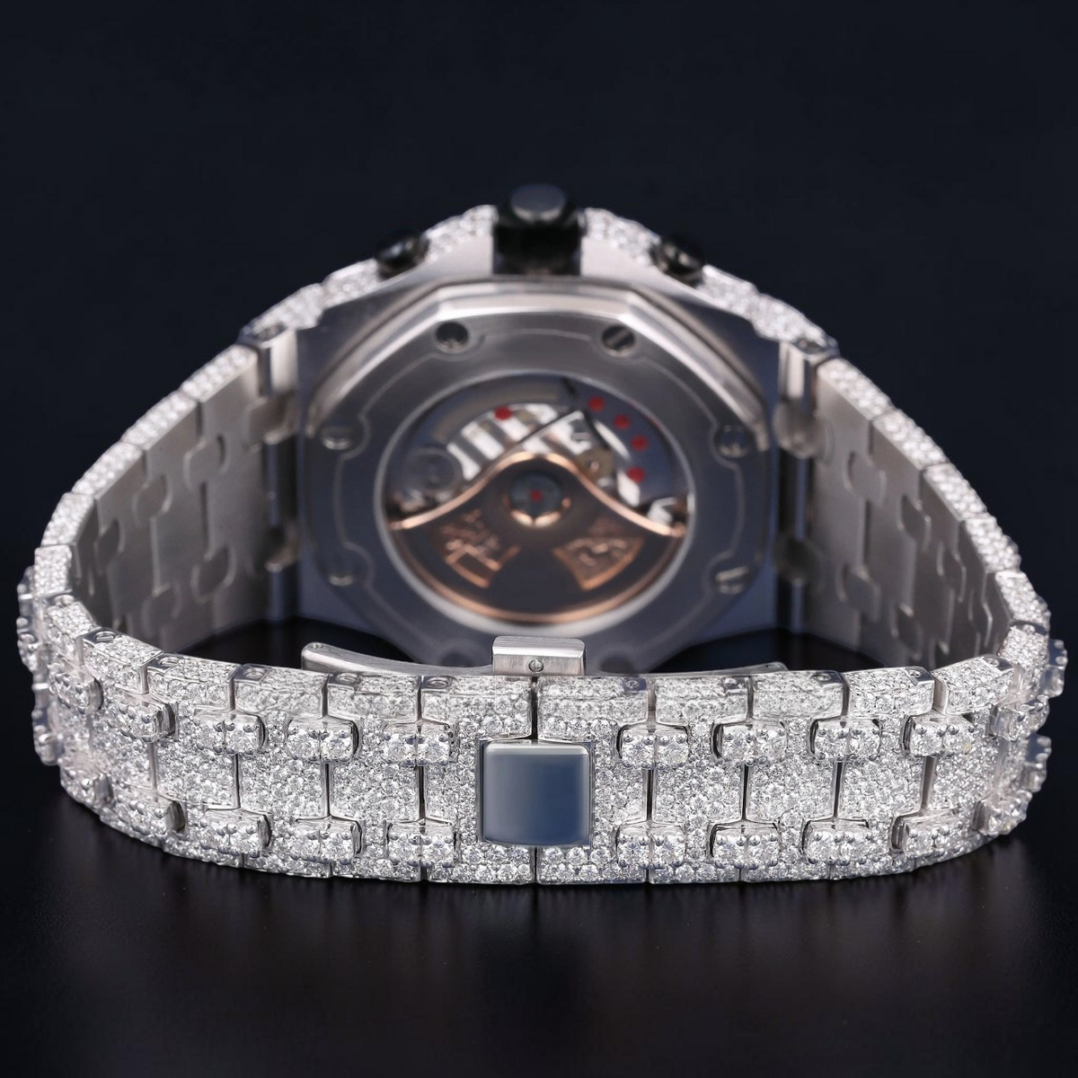 VVS1 D Color Moissanite Diamond Chronograph Automatic Watch