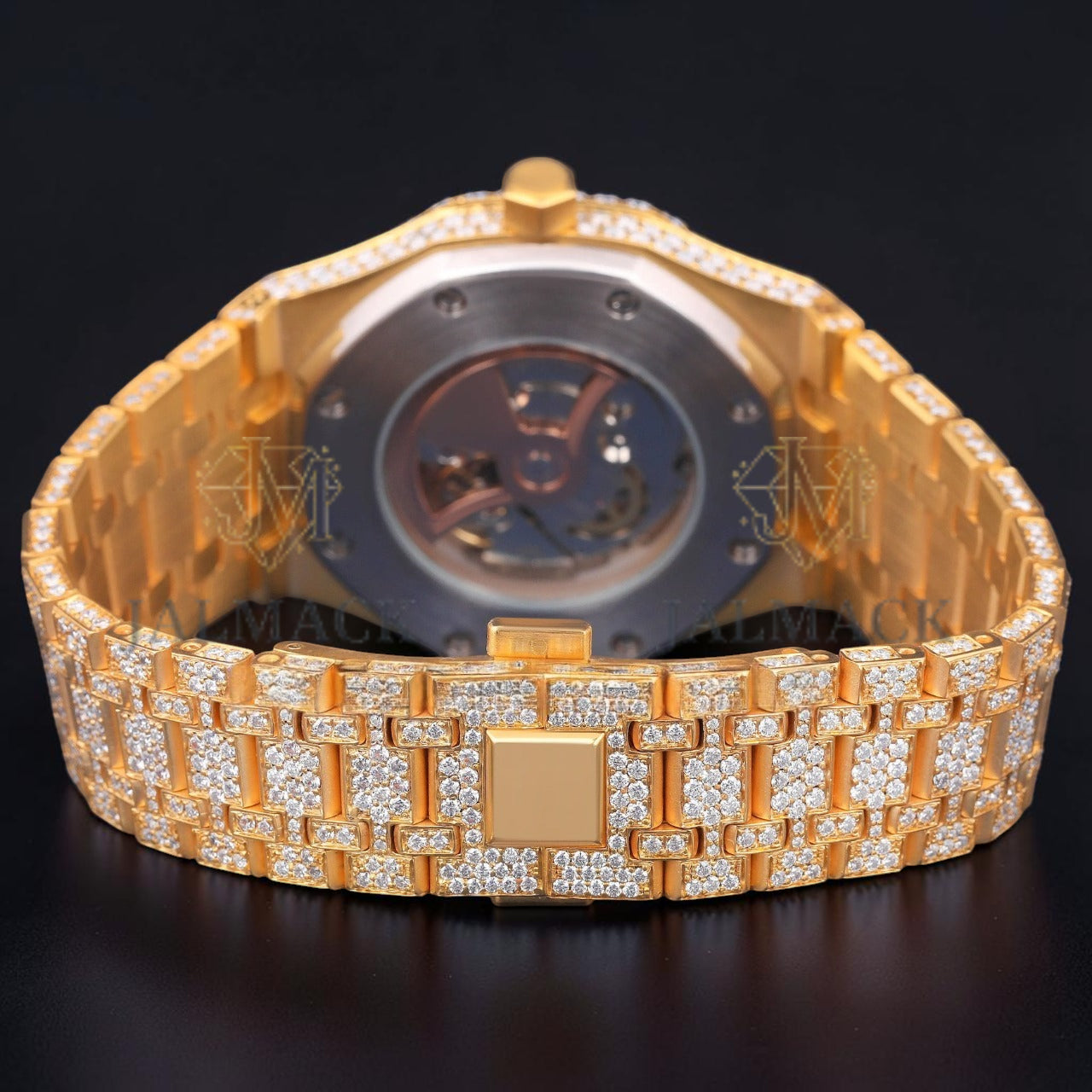 Luxury Gold Moissanite Watch VVS1 D Color