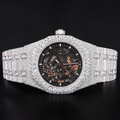 Luxury Skeleton Moissanite Watch VVS1 D Color