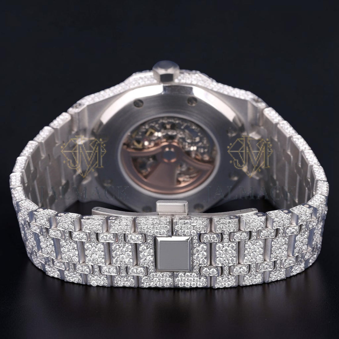 Luxury Skeleton Moissanite Watch VVS1 D Color