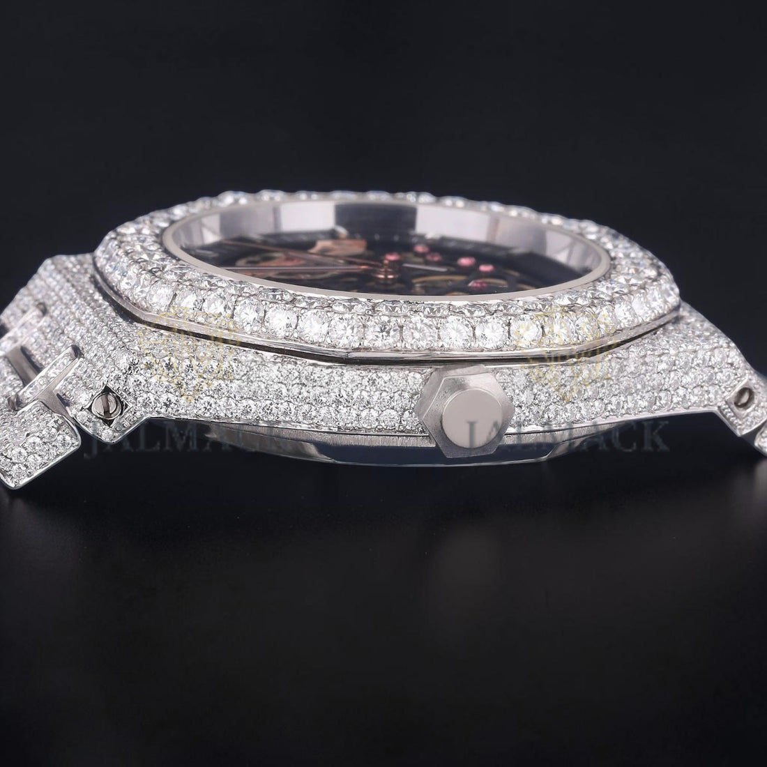 Luxury Skeleton Moissanite Watch VVS1 D Color