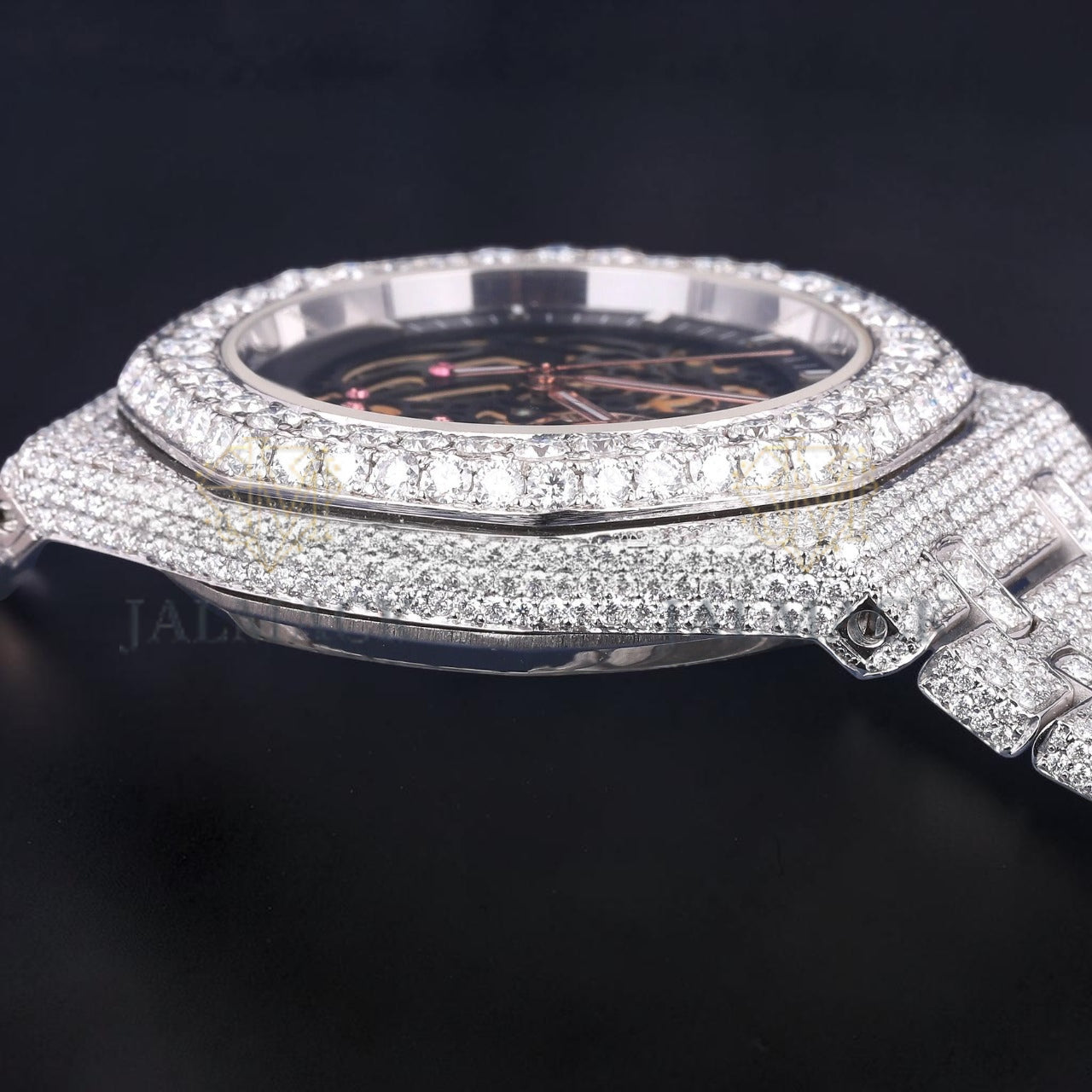 Luxury Skeleton Moissanite Watch VVS1 D Color