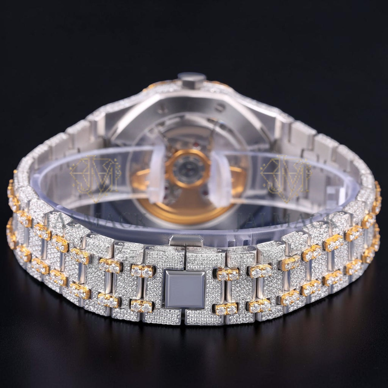 Luxury Two Tone Moissanite Watch VVS1 D Color