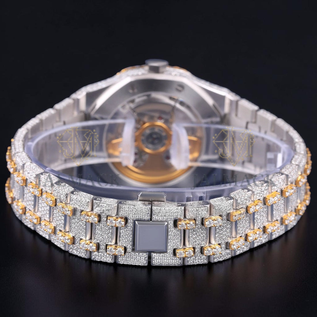 Luxury Two Tone Moissanite Watch VVS1 D Color