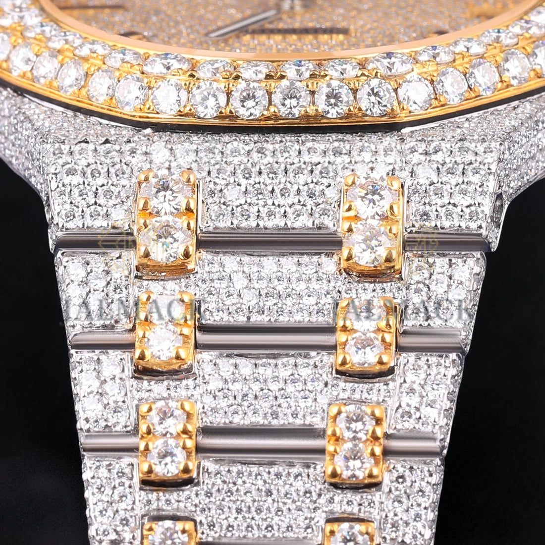 Luxury Two Tone Moissanite Watch VVS1 D Color