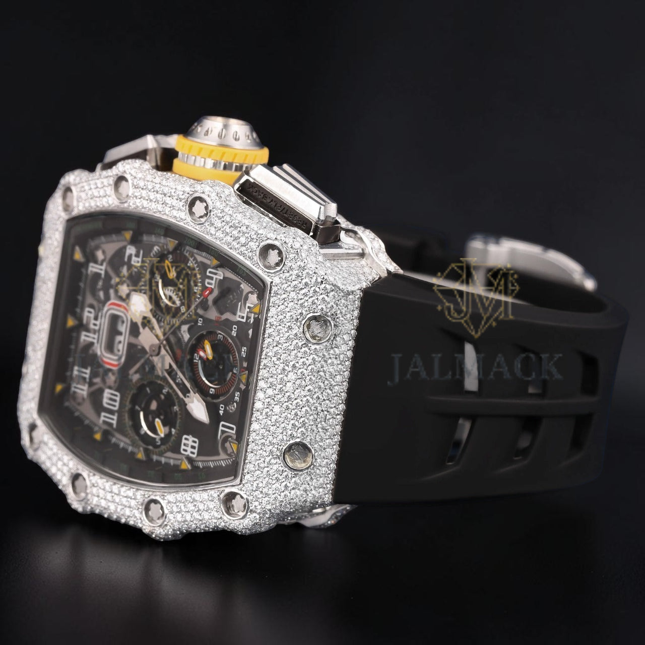 Luxury Skeleton Moissanite Watch VVS1 D Diamond Watch
