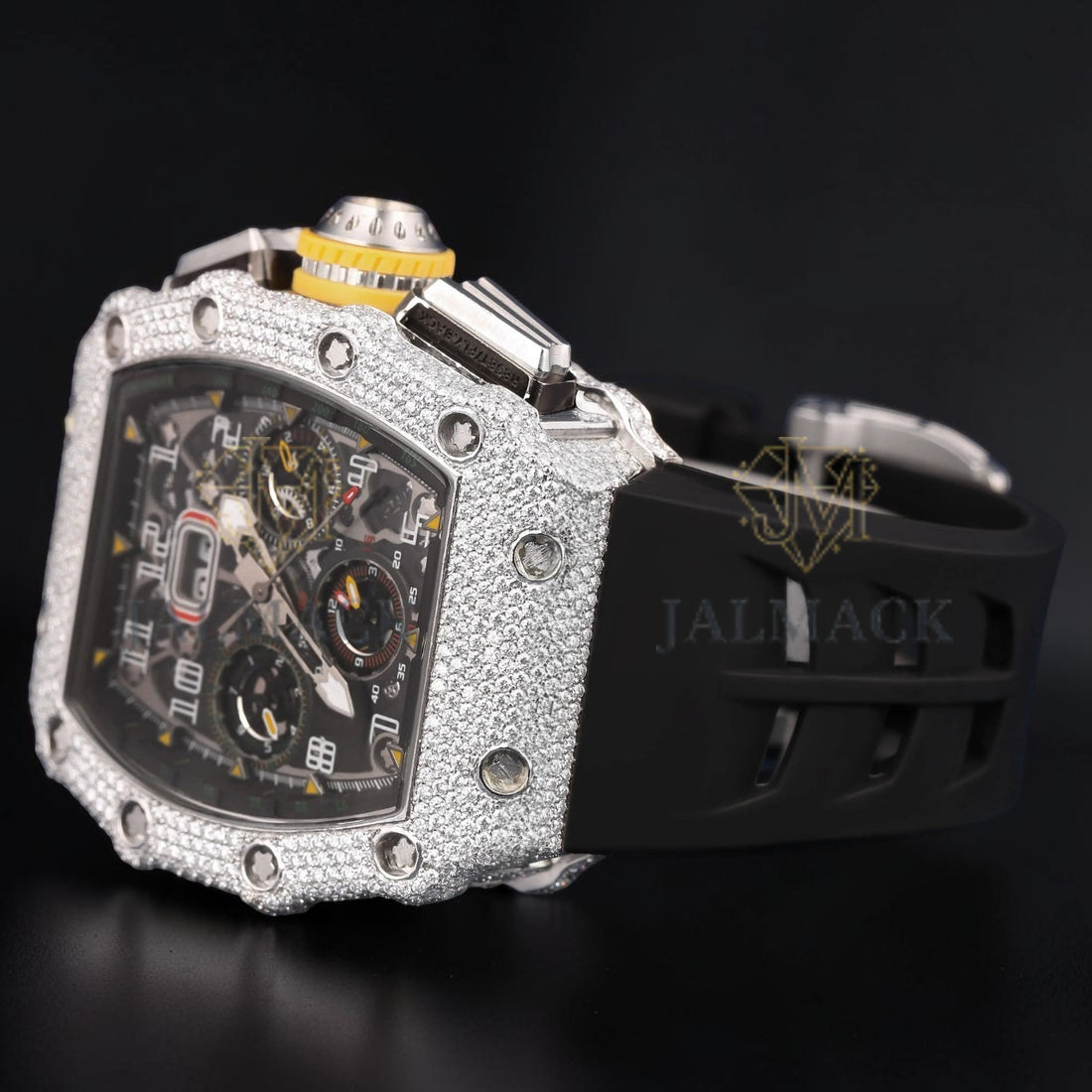 Luxury Skeleton Moissanite Watch VVS1 D Diamond Watch