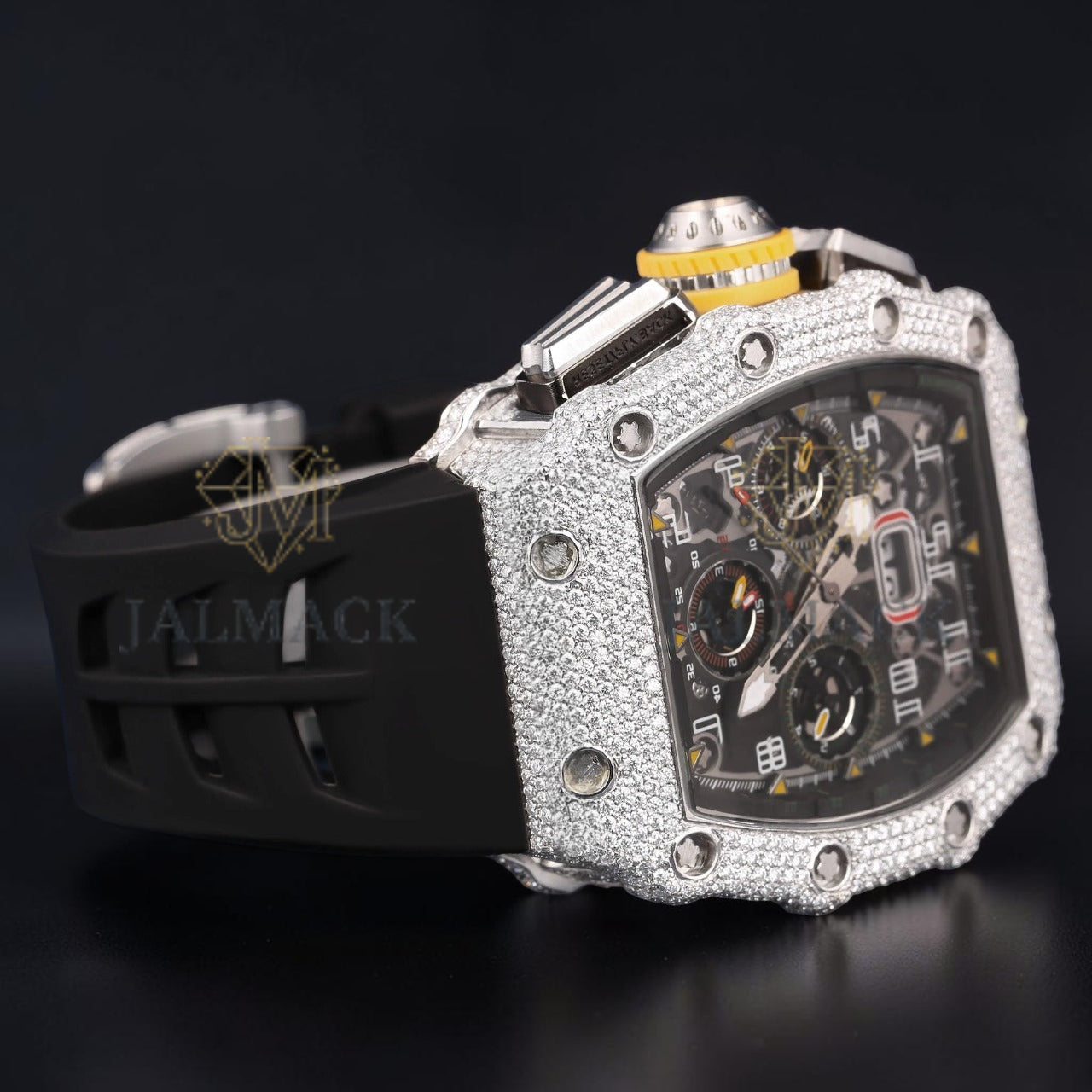 Luxury Skeleton Moissanite Watch VVS1 D Diamond Watch