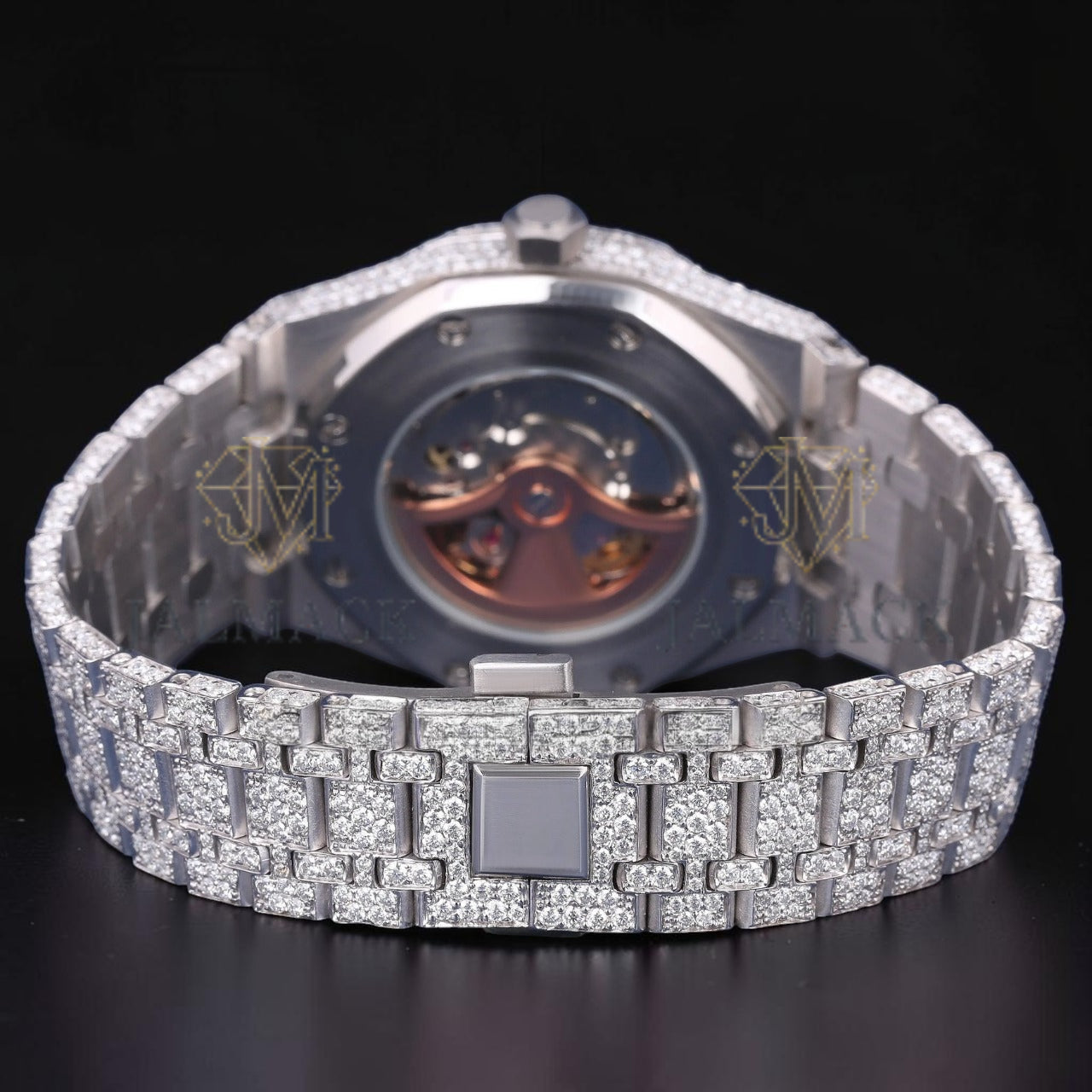 Luxury Arabic Dial Moissanite Automatic Watch